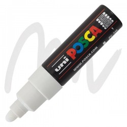 ΜΑΡΚΑΔΟΡΟΣ POSCA PC-7M ΑΣΠΡΟ